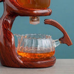 Cupvista| High temperature resistant wood carving art female teapot