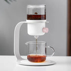 Glass mini freshly ground tea coffee filter pot