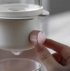 Glass mini freshly ground tea coffee filter pot