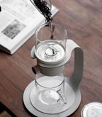 Glass mini freshly ground tea coffee filter pot