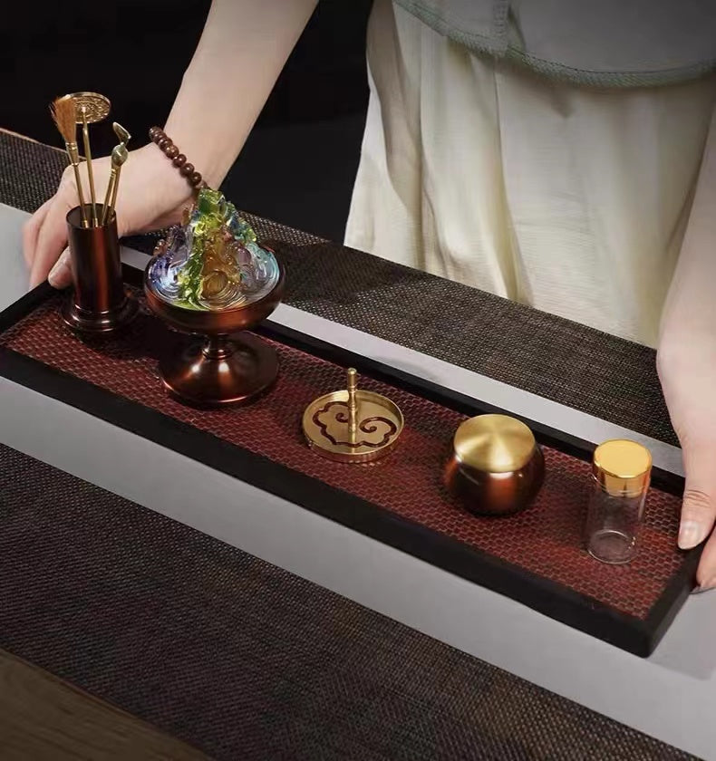 Colorful Glazed Pure Copper BoShan Incense Burner