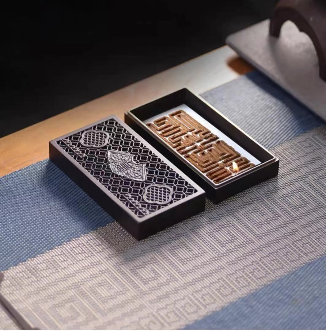 Pure copper incense burner set