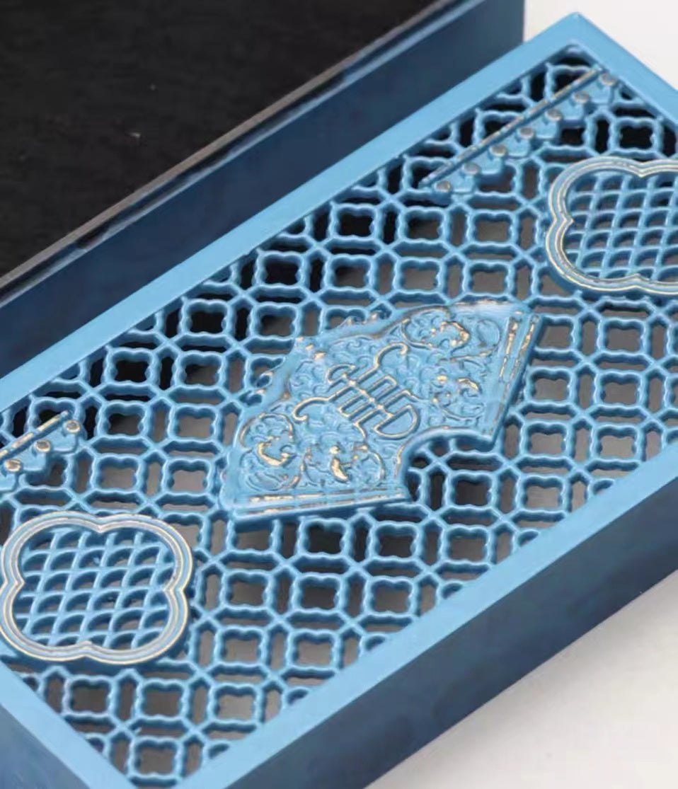 Blue Pure Copper Incense Burner Set