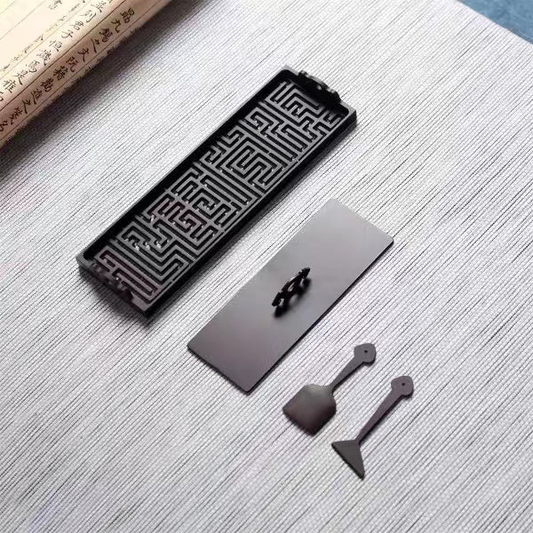 Pure copper ultra long incense burner set