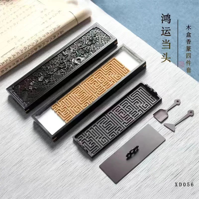 Pure copper ultra long incense burner set