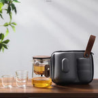 Full glass inner liner, elegant cup, tea pot, small capacity tea cup, travel tea set