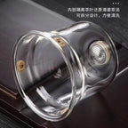 Cupvista|Glass magnetic tea water separation teapot