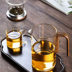Cupvista|Glass magnetic tea water separation teapot