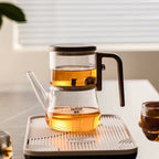 Glass High Temperature Magnetic Filter Tea Water Separation Teapot