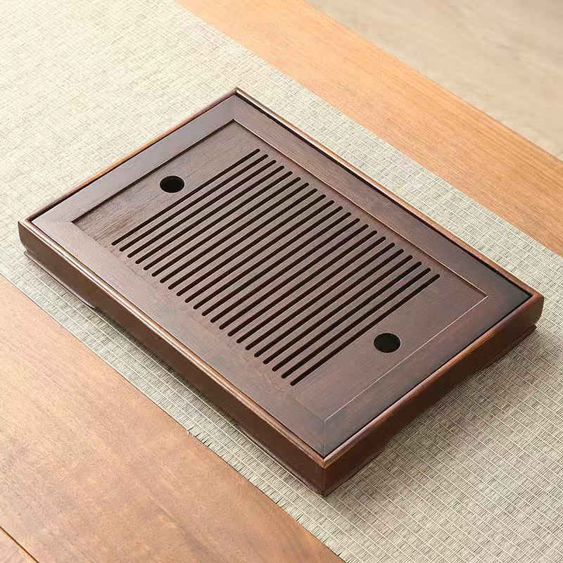 Simple bamboo tea tray and household storage box