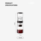 Small drip filter ice brewing coffee pot appliance