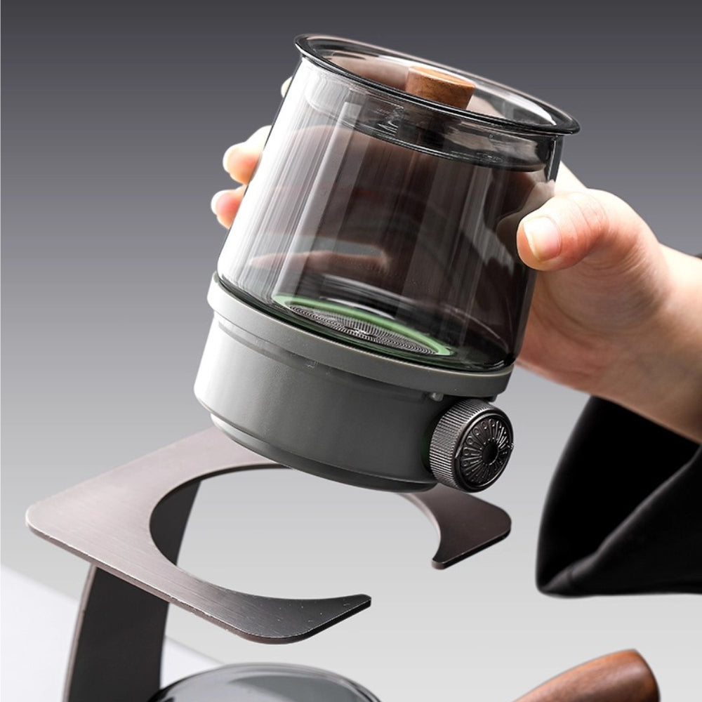 Cupvista|Glass tea water separation coffee teapot