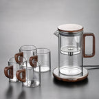 Cupvista|Portable glass heat-resistant magnetic teapot