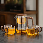 Magnetic absorption tea water separation teapot