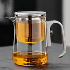 Glass magnetic absorption tea water separation tea cup