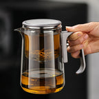 Glass magnetic absorption tea water separation tea cup