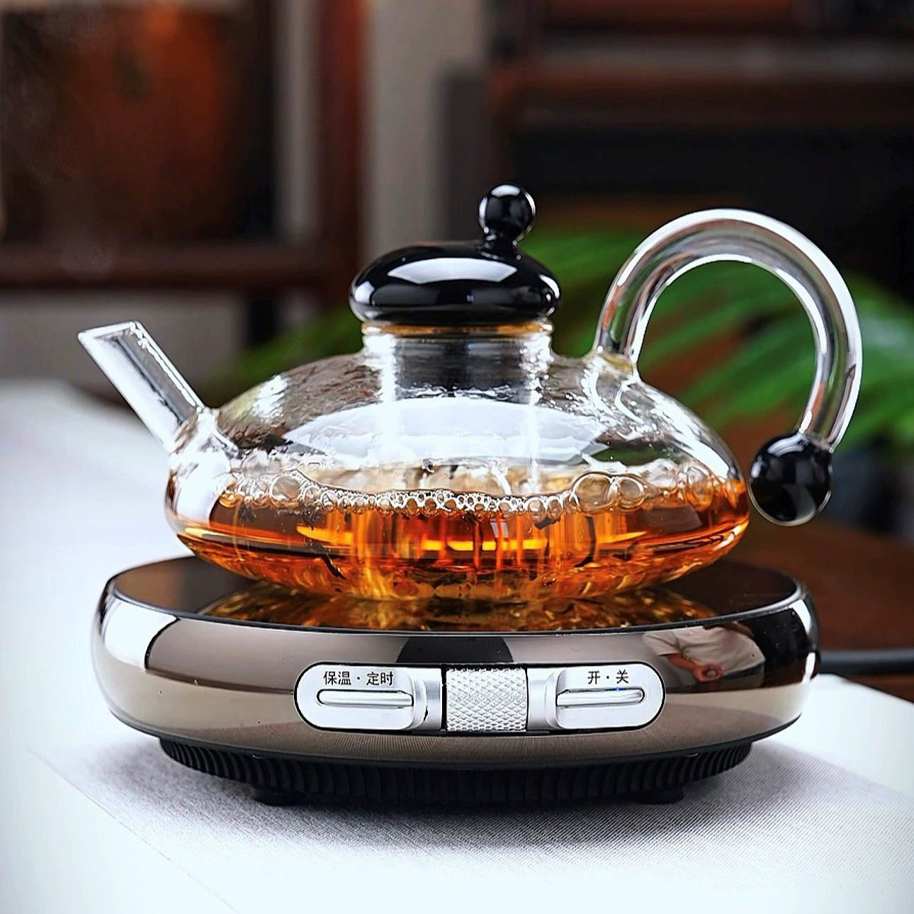 Electric household glass pot small tea stove