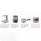 Cupvista|Glass tea water separation coffee teapot