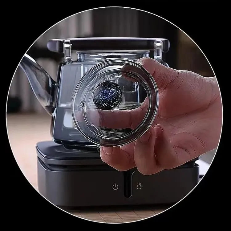 Heat resistant octagonal lifting beam teapot, large capacity teapot, dual-purpose teapot for steaming and boiling