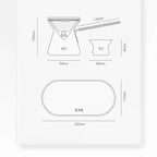 bamboo hat fluttering cup with filter glass tea teapot