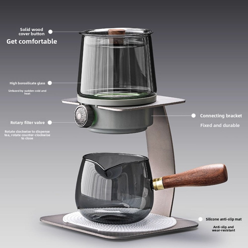 Cupvista|Glass tea water separation coffee teapot