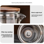 Magnetic absorption tea water separation teapot